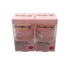 The Creme Shop 2 Overnight Lip Therapy Mask 0.67 oz New In Box Sweet Berries